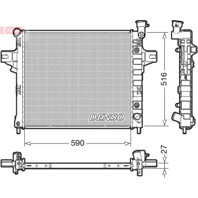 Billede af DENSO DRM06031 Radiator 590 538 27 JEEP: GRAND CHEROKEE 2