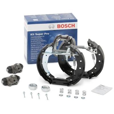 Billede af BOSCH 0 204 114 554 Bremsesæt, trommelbremser med tilbehør, hjulbremsecylinder RENAULT: TWINGO 1