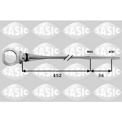 Billede af SASIC 1940008 Oliestandsmåler gul PEUGEOT: 307 Hatchback, Stationcar, 206 SW, CITROËN: C2 Xsara C3 I Hatchback