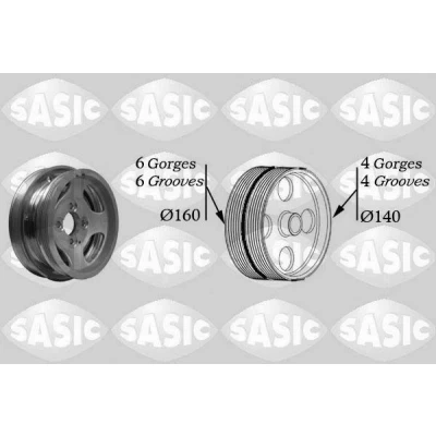 Billede af SASIC 2156037 Remskive Krumtapaksel 160, 140