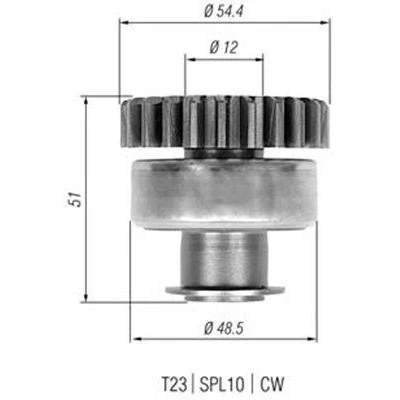 Billede af MAGNETI MARELLI 940113020328 Spidshjul, starter