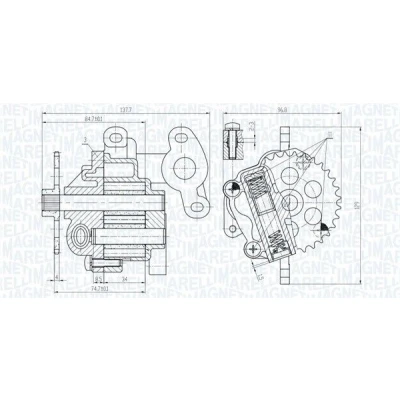 Billede af Oliepumpe MAGNETI MARELLI 351516000160