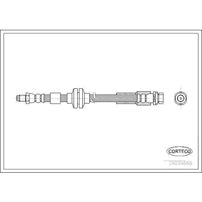 Billede af CORTECO 19034668 Bremseslange 420 FORD: Focus C Max