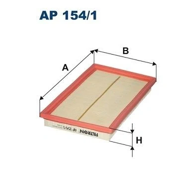Billede af FILTRON AP 154/1 Luftfilter 33 168 283 Filterindsats SUZUKI: SWIFT 4, SX4 I Hatchback, Sedan, NISSAN: Pick Up, X Trail, Patrol GR 4 SUV