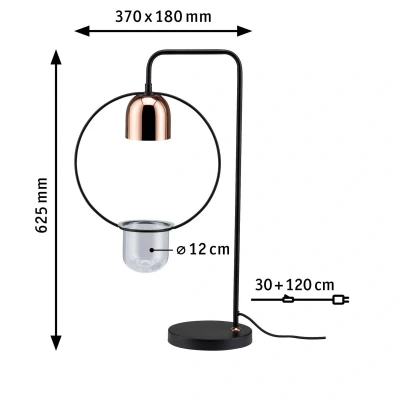 Billede af Paulmann bordlampe Fanja med urtepotte
