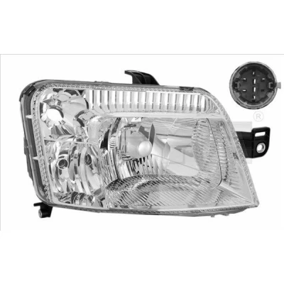 Billede af TYC 20 0335 15 2 Forlygter højre H4 til højrekørsel med elektronisk motor FIAT: Panda II Hatchback