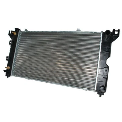 Billede af THERMOTEC D7Y003TT Radiator Aluminium, plastik til køretøjer med/uden klimaanlæg 667 378 40 Manuelt/automatisk gear Mekanisk fuget køleripper