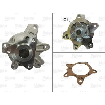 Billede af VALEO 506848 Vandpumpe uden remskive med pakninger låg TOYOTA: Yaris I Hatchback