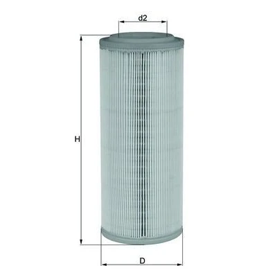 Billede af MAHLE ORIGINAL LX 2682 Luftfilter 268,5 113,5 Filterindsats FIAT: Doblo I Cargo, Stationcar