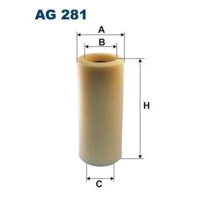Billede af FILTRON AG 281 Luftfilter 255 113 Filterindsats PEUGEOT: 205 II Hatchback, Cabriolet, 309 Hatchback
