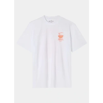 Billede af Edwin Ramen Palace Unisex Tshirts print, Størrelse: Medium, White