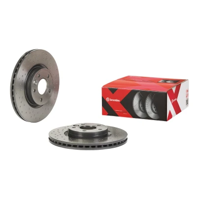 Billede af BREMBO 09.C138.1X Bremseskiver 300 25 5 perforeret/indv. ventileret coatet med skruer VOLVO: V40 Hatchback, V50, S40 II