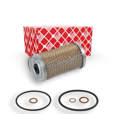 Billede af FEBI BILSTEIN 171784 Oliefilter med tætningsring Filterindsats MERCEDES BENZ: 190, W123 Sedan, G klasse SUV