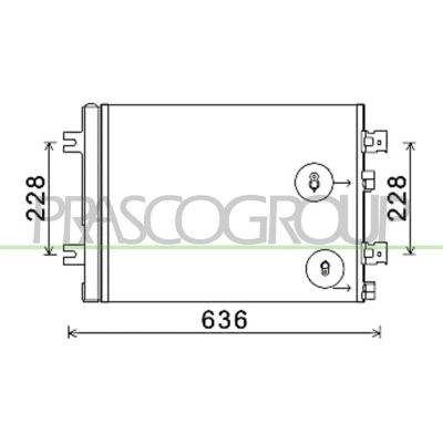 Billede af PRASCO DA220C004 Kondensator med tørrer 15 10 Aluminium 520 R 134a