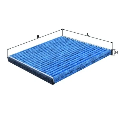 Billede af MAHLE ORIGINAL LAO 131 Kabinefilter Aktivkulfilter, med antiallergisk virkning, antibakteriel virkning 215,0 214 19,0 CST4624