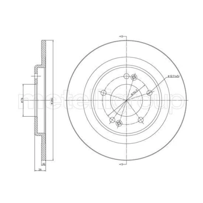 Billede af Bremseskive METELLI 23 1441C