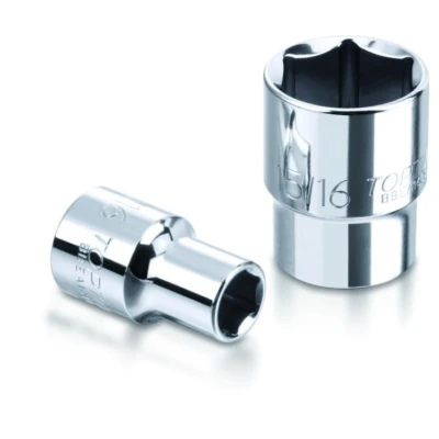 Billede af TOPTUL BBEA0811 Skraldenøgleindsats (Hexagon) indre sekskant DIN3124 11/32 Krom vanadium stål kort