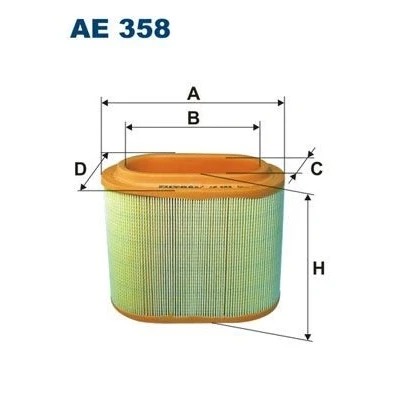 Billede af FILTRON AE 358 Luftfilter 190 230 Filterindsats HYUNDAI: H 1 Cargo, Van