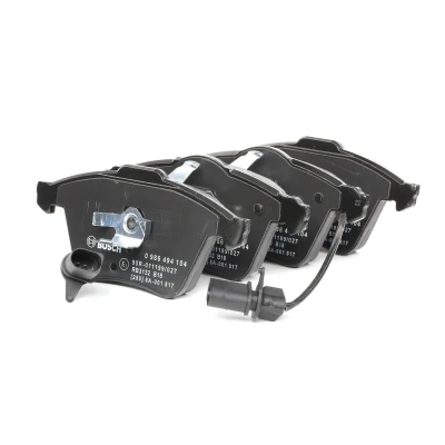 Billede af BOSCH 0 986 494 104 Bremseklodser Low Metallic med indbygget slidsensor anti knirke plade, stempelklips AUDI: A4 B7 Avant, A6 C6 Sedan