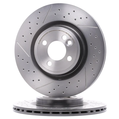 Billede af BREMBO COATED DISC LINE 09.B754.21 Bremseskiver 316 22 4 indvendigt ventileret, slidset/perforeret coatet højkarboniseret MINI: Clubman, Hatchback