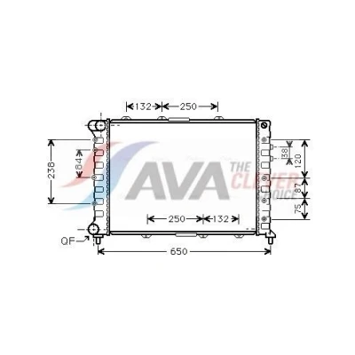 Billede af PRASCO ALA2038 Radiator Aluminium 580 415 23 med lynkobling Mekanisk fuget køleripper ALFA ROMEO: 156 Sportwagon, Sedan