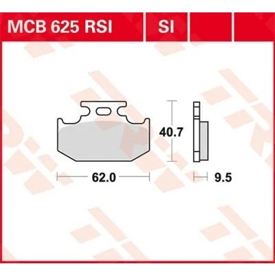 Billede af TRW Sinter Offroad Racing MCB625RSI Bremseklodser