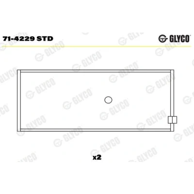 Billede af Lejer i den store ende GLYCO 71 4229 STD