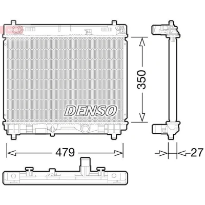 Billede af Køler, motorkøling DENSO DRM50058