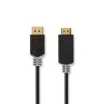 Billede af DisplayPort kabel Han HDMI Stik 4K@30Hz Guldplateret 1.0 m Runde PVC Anthracite Box