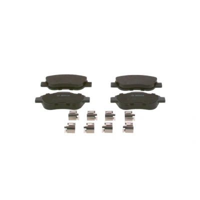 Billede af BOSCH 0 986 424 786 Bremseklodser Low Metallic med anti knirke plade, monteringsvejledning FIAT: Panda II Hatchback
