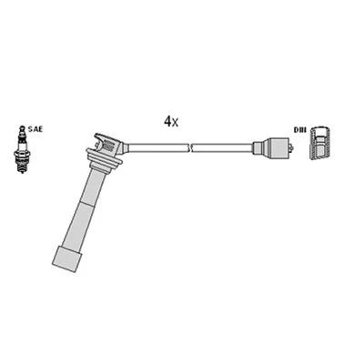 Billede af HITACHI 134374 Tændkabelsæt