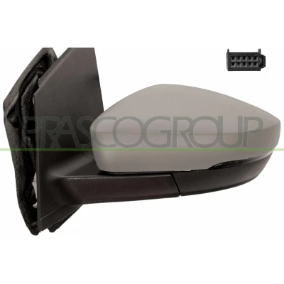 Billede af Sidespejl Prasco Premium VG0237146P venstre grundet / primet elektrisk