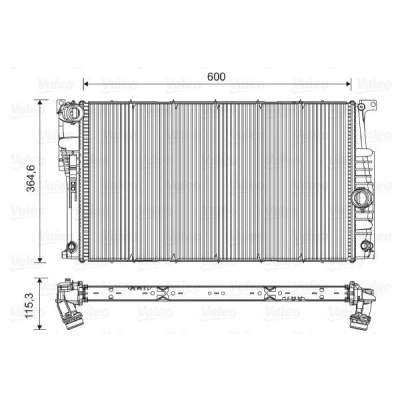 Billede af VALEO 735455 Radiator Aluminium 365 600 34 BMW: 1 Hatchback, 3 Sedan