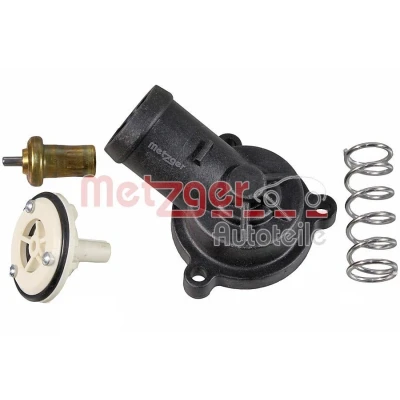 Billede af METZGER 4006477 Termostat 87 med fjeder, pakning låg venstre VOLKSWAGEN: Golf 5, Touran I, Passat B6 Variant, AUDI: A3 Sportback, Hatchback