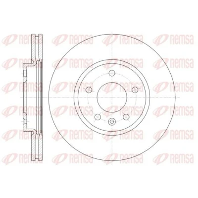 Billede af REMSA 61314.10 Bremseskiver foraksel 299,9, 299,9 26 5 ventileret OPEL: Astra J Sports Tourer, Hatchback, Zafira C Tourer