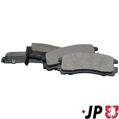 Billede af JP GROUP 3963700110 Bremseklodser bagaksel med akustisk advarsel for slid MITSUBISHI: Pajero Pinin, GALANT 6, 3000GT Coupe