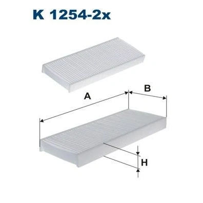 Billede af FILTRON K 1254 2x Kabinefilter Partikelfilter 262 100 26 NISSAN: NP300 Navara Pick up