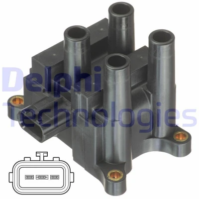 Billede af DELPHI GN10832 12B1 Tændspole 3 12 MAZDA: 6 Hatchback