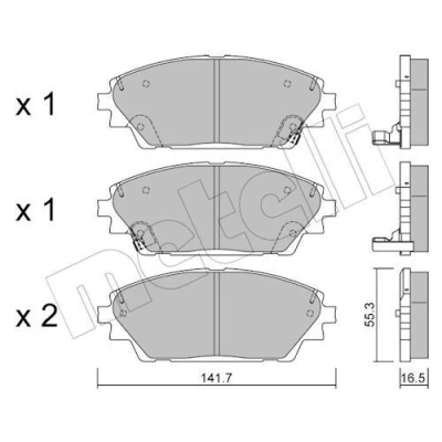 Billede af Bremseklodser METELLI 22 0992 0