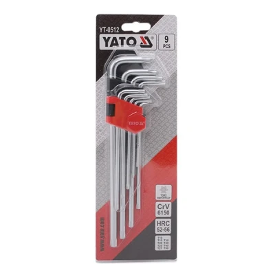 Billede af YATO YT 0512 Vinkelskruetrækkersæt T10 T50 Krom vanadium stål 9