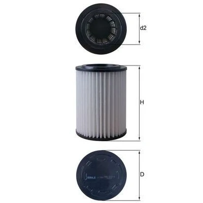 Billede af MAHLE ORIGINAL LX 5363 Luftfilter 199 144 Filterindsats