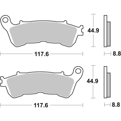 Billede af TRW Sinter Maxi Scooter MCB776SRM Bremseklodser