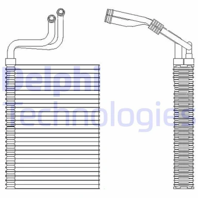 Billede af DELPHI TSP0525197 Fordamper uden ekspansionsventil