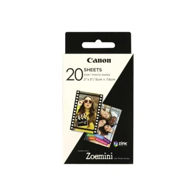 Billede af Canon fotopapir zink papir 5 x 7.6 cm 20ark 3115046