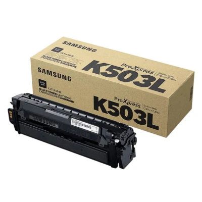 Billede af Samsung CLT K503L sort toner 8.000 sider original SU147A