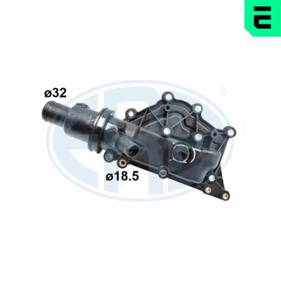 Billede af ERA 350608A Termostat 89 med pakning plastik RENAULT: MEGANE 3 Grandtour, CLIO 3, 2 Kombi