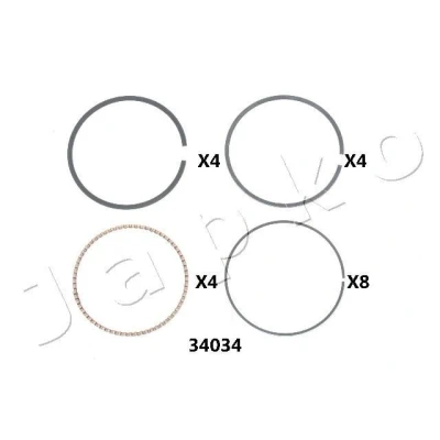 Billede af JAPKO 434034J Stempelringe