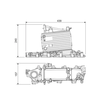 Billede af VALEO 818684 Intercooler uden EGR ventil AUDI: A4 B8 Avant, Sedan