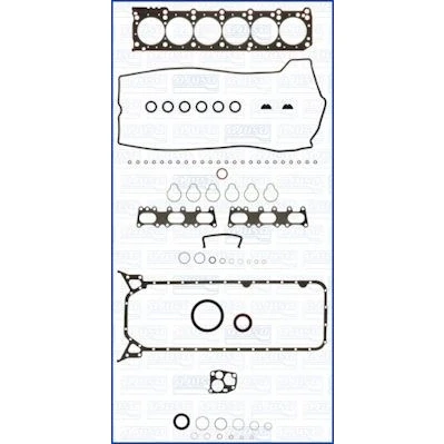 Billede af AJUSA 50143200 Komplet pakningssæt, motor med cylinderhovedpakning, ventilarmstætning FIBERMAX MERCEDES BENZ: W124 Stationcar, Sedan