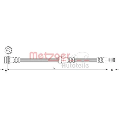 Billede af METZGER 4111034 Bremseslange 415